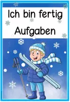 Vorschau - Arbeitsblätter - Winter | Ich bin fertig Aufgaben | Freiarbeit | Klasse 1 - Seite 1