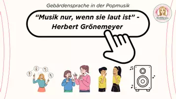 Vorschau - Präsentationen/Tafelbilder - Liedbetrachtung - Gebärdensprache in der Popmusik (Klasse 5-10) - Seite 3