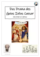 Vorschau - Anderer Materialtyp - Das Drama des Gaius Iulius Caesar - ein Stück in 5 Akten - Deckblatt