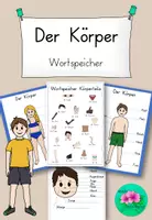 Vorschau - Poster - Wortspeicher Körper - Wortschatz aufbauen - Deckblatt