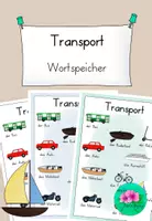 Vorschau - Poster - Wortspeicher Transport - Wortschatz aufbauen - Deckblatt