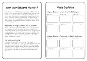 Vorschau - Unterrichtsreihen - Edvard Munch Künstlerheft | Der Schrei & Expressionismus | Kunst Klasse 3–6 - Seite 2
