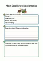 Vorschau - Arbeitsblätter - Kontinente der Erde: 7 Steckbriefe & Weltkarte zum Ausmalen (Unterrichtsmaterial Grundschule) - Seite 2