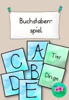 Vorschau - Spiele - Buchstabenspiel - verschiedene Spielvarianten - Deckblatt