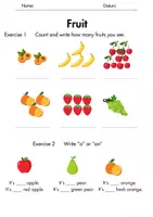 Vorschau - Arbeitsblätter - Fruits: 3 differenzierte Arbeitsblätter (A1) - Seite 2