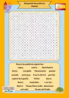 Aperçu - Fiches - Búsqueda de palabras - Madrid - Page de couverture