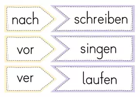 Vorschau - Arbeitsblätter - Vorsilben - Wortbausteine - Tafel- /Legematerial + Übungsblätter - Seite 2