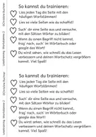 Vorschau - Arbeitsblätter - Lesetraining Wortstämme 2 in Farbe und schwarz-weiß-Version - Seite 1