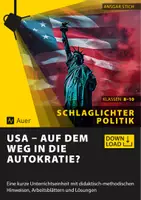 Vorschau - Stundenentwürfe - USA – Auf dem Weg in die Autokratie? – Schlaglichter Politik - Deckblatt