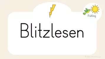 Vorschau - Präsentationen/Tafelbilder - Blitzlesen Frühling (animierte Präsentation) - Seite 1