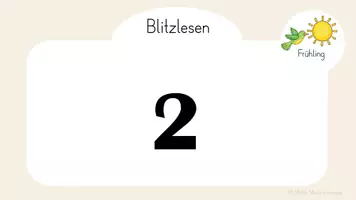 Vorschau - Präsentationen/Tafelbilder - Blitzlesen Frühling (animierte Präsentation) - Seite 3