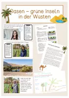 Vorschau - Stundenentwürfe - Oasen - grüne Inseln in der Wüste - Deckblatt
