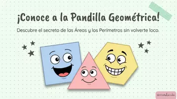 Vista previa - Tarjetas / Manipulativos - FIGURAS PLANAS - ÁREA Y PERÍMETRO - Portada