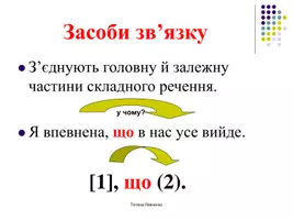 Попередній перегляд - Види підрядних частин складного речення - Сторінка 1