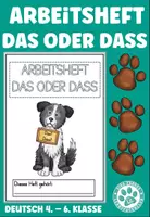 Vorschau - Arbeitsblätter - das oder dass Arbeitsheft Hundeklasse Deutsch - Deckblatt