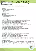 Vorschau - Mal- und Bastelvorlagen - Mit Löwenzahn stempeln / KITA / GS / Sommer / Frühling / malen / Wiese - Seite 1