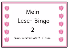 Vorschau - Stationenlernen - Lesebingo Grundwortschatz 2 für die 2. Klasse - Deckblatt