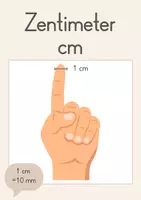 Vorschau - Poster - Mathe Aushänge: Längenmaße (mm, cm, m, km) – 2 Varianten - Seite 1