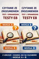zapowiedź - E8 - czytanie ze zrozumieniem - wersja A i B - obwoluta