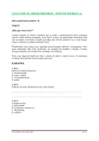 zapowiedź - E8 - czytanie ze zrozumieniem - wersja A i B - strona 1