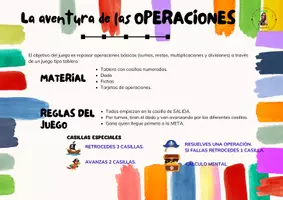 Vista previa - Unidades / Secuencias / Situaciones de Aprendizaje - JUEGOS MATES: LA AVENTURA DE LAS OPERACIONES - página 3