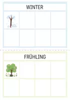 Vorschau - Spiele - Jahreszeiten lernen | Sortierspiel Frühling Sommer Herbst Winter | Zuordnungsspiel Jahreskreis | Kita & Vorschule | Wahrnehmung | Morgenkreisideen - Seite 2