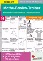 Vorschau - Arbeitsblätter - Mathe-Basics-Trainer Klasse 9 | Grundlagentraining für jeden Tag | 52 Wochenblätter mit 20 Aufgaben | mit Lösungen - Deckblatt