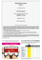 Vorschau - Arbeitsblätter - Mathe-Basics-Trainer Klasse 9 | Grundlagentraining für jeden Tag | 52 Wochenblätter mit 20 Aufgaben | mit Lösungen - Seite 1