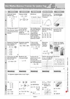 Vorschau - Arbeitsblätter - Mathe-Basics-Trainer Klasse 9 | Grundlagentraining für jeden Tag | 52 Wochenblätter mit 20 Aufgaben | mit Lösungen - Seite 3