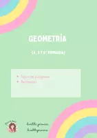 Vista previa - Hojas de trabajo - Geometría primaria – polígonos y perímetro (4º-6º primaria) - Portada