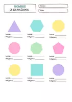 Vista previa - Hojas de trabajo - Geometría primaria – polígonos y perímetro (4º-6º primaria) - página 2