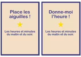 Aperçu - Apprentissages en autonomie - Lire les heures et les minutes (autocorrectif) - Page 1