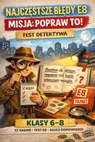 zapowiedź - Najczęstsze błędy E8 – test 17 zadań + odpowiedzi, kl. 6–8 - obwoluta