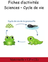 Aperçu - Matériel pour travaux manuels / dessin - Le cycle de vie Grenouille - Page 1