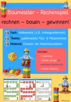 Vorschau - Spiele - Baumeister Rechenspiel - zum Üben von Plus und Minus - Deckblatt