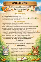 Vorschau - Spiele - Brüche am Zahlenstrahl – Karotten-Spiel | Addition und Subtraktion | Klass 4-6 - Seite 1