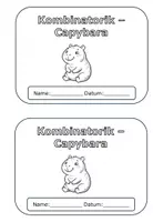 Vorschau - Arbeitsblätter - Kombinatorik - Capybara Pärchen - Seite 2
