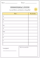 Vorschau - Arbeitsblätter - Lesespaziergang 1./2. Klasse: Sommerferien - Seite 2