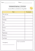 Vorschau - Arbeitsblätter - Lesespaziergang 1./2. Klasse: Sommerferien - Seite 3