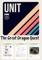 Aperçu - Préparation de séquence / Séquence complète - The Great Dragon Quest: : séquence d'anglais pour 6e ! - Page de couverture