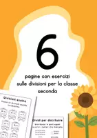 anteprima - Esercizi - Schede didattiche sulle divisioni per la classe seconda - Pagina di copertina