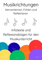 Vorschau - Unterrichtsreihen - Musikrichtungen - Fühlen, Reflektieren und Verstehen - die verschiedenen Musikarten - Deckblatt