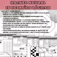 Vista previa - Hojas de trabajo - Actividades informática secundaria | Puzzles de lógica y ciberseguridad - Portada