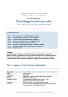Vorschau - Stundenentwürfe - Kant – Kategorischer Imperativ | Ethik/Philosophie Oberstufe | Theorie, Fallanalysen, Vergleich Utilitarismus & Erwartungshorizont - Deckblatt
