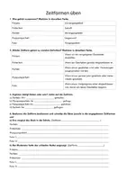 Vorschau - Arbeitsblätter - Zeitformen üben und anwenden - Deckblatt