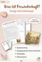 Vorschau - Stundenentwürfe - Einführungsstunde - Was ist Freundschaft - Deckblatt