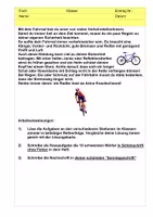 Vorschau - Stundenentwürfe - Nachschrift - Stationensppiel - Sicher mit dem Rad unterwegs - Seite 1