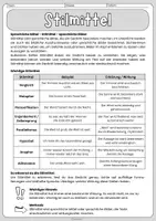 Vorschau - Arbeitsblätter - Stilmittel - dreifach differenziertes Übungsmaterial - Sachtext, Arbeitsblätter und Lösungen - Sekundarstufe 1 - ab Klasse 5 - Seite 1