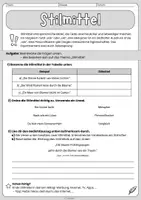 Vorschau - Arbeitsblätter - Stilmittel - dreifach differenziertes Übungsmaterial - Sachtext, Arbeitsblätter und Lösungen - Sekundarstufe 1 - ab Klasse 5 - Seite 2