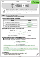 Vorschau - Arbeitsblätter - Stilmittel - dreifach differenziertes Übungsmaterial - Sachtext, Arbeitsblätter und Lösungen - Sekundarstufe 1 - ab Klasse 5 - Seite 3
